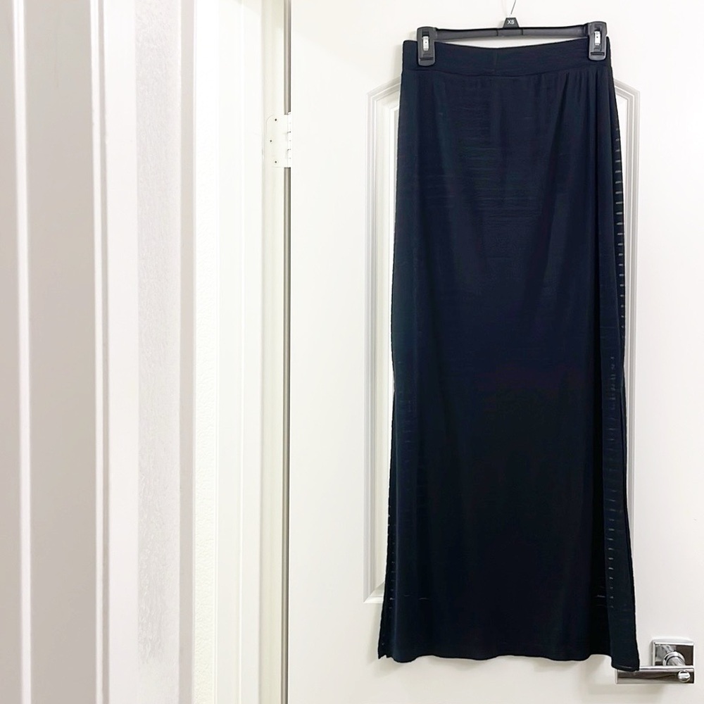 Apt. 9 black striped maxi skirt
